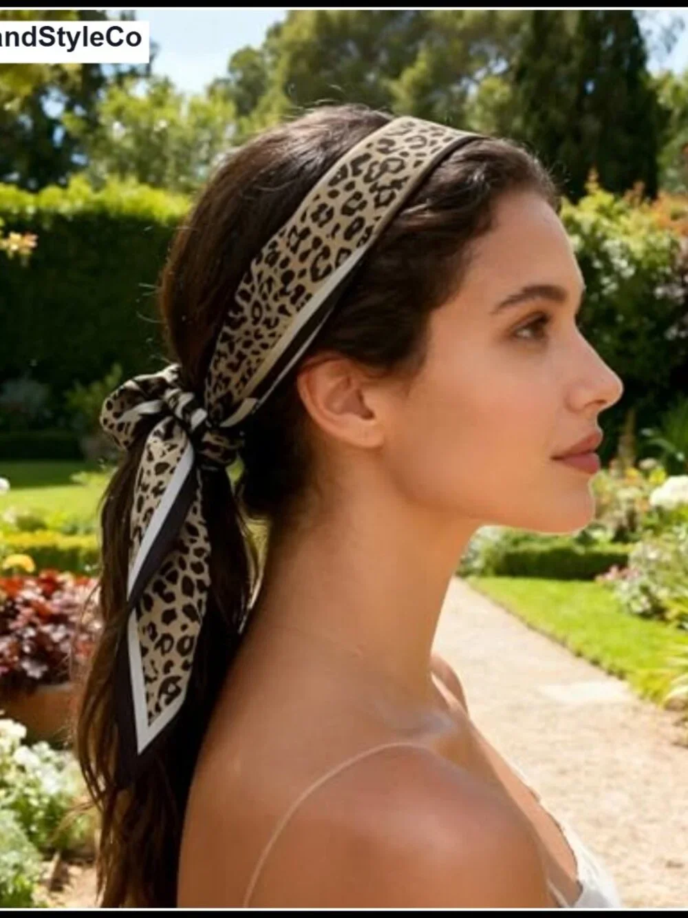 Silky Feeling Satin Head Scarf for Women - 55